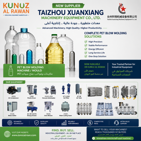 Taizhou Xuanxiang Blow Molding Machines حلول متكاملة لإنتاج العبوات البلاستيكية شبه الأوتوماتيكية والأوتوماتيكية