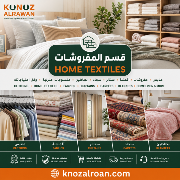 قطاع المنسوجات والملابس والمفروشات الصناعية